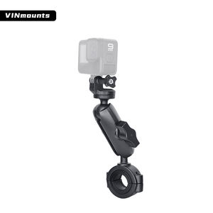 VINmounts soporte de aluminio para manillar de motocicleta, soporte para bicicleta ajustable 360° compatible con GoPro Hero - Product Image 1