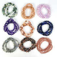 Bracelet en cristal naturel de haute qualité en gros Cristaux de pierres précieuses Bracelets de pierres de guérison