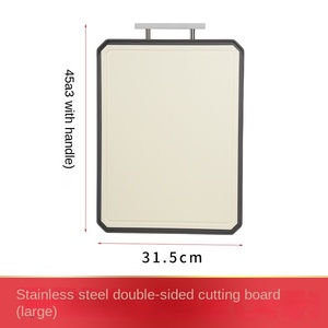 Tabla de Cortar para Cocina, de Acero Inoxidable, Doble Cara, con Protector de Esquinas Antideslizante de Titanio, Venta al Por Mayor - Product Image 3