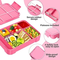 Boîtes à lunch pour enfants et étudiants, scellées en compartiments, boîtes à fruits et salades, boîtes à bento pour le travail, chauffage au micro-ondes