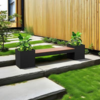 Personnalisez diverses jardinières suspendues, bancs de jardin extérieurs, bancs de repos pour parcs et plantes et fleurs mobiles OEM ODM