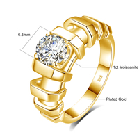 Bague en argent sterling 925 avec moissanite anti-ternissement pour femme, vente en gros, OEM, ODM, échantillon personnalisé disponible