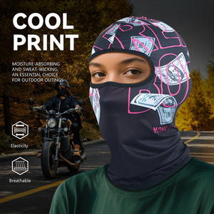 Pasamontañas con Estampado de Dólares Estadounidenses, Protección UV, Transpirable, Máscara Facial Completa para Motociclismo y Deportes al Aire Libre, en Oferta - Product Image 2