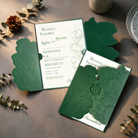 Cartes d'invitation de mariage de style français en gros, gaufrées, minimalistes, élégantes, avec carte de réponse RSVP et carte de remerciement, avec enveloppe