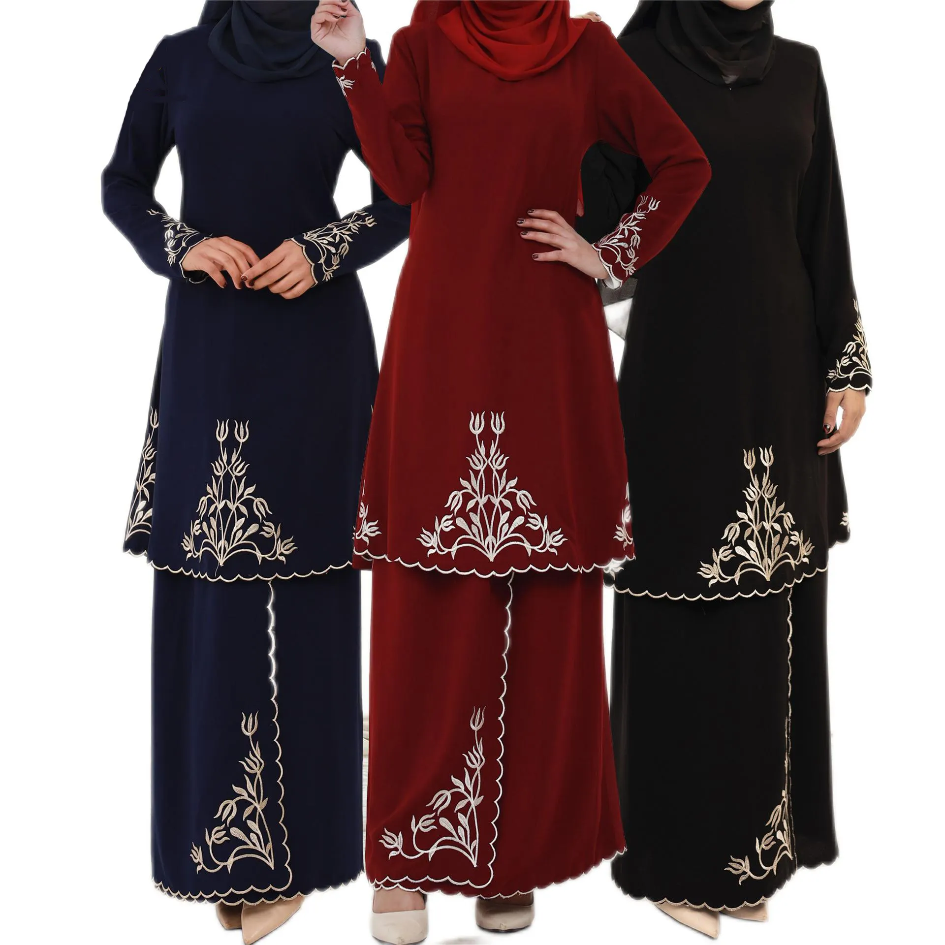 패션 인쇄 kebaya 현대 Baju Kurung 도매 2023 말레이시아 현대 여성 Fesyen Melayu Corak Kaftan
