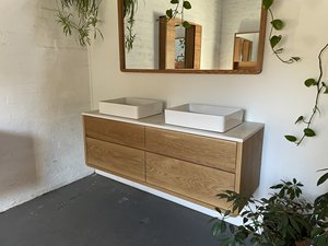 Mobili moderni per <span class=keywords><strong>lavanderia</strong></span> con mobiletto bagno personalizzato disegni modulari di fantasia per il bagno mobile da bagno fatto in legno - Product Image 5