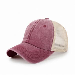 Gorra de béisbol vintage con logotipo personalizado OEM de fábrica al por mayor, gorras de malla, gorra de béisbol lavada - Product Image 6