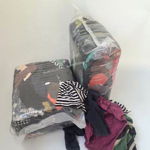 Trapos de limpieza de algodón de colores de 10 kg, trapos mixtos de 25 kg, trapos de camiseta, trapos de algodón reutilizados para limpieza - Product Image 1