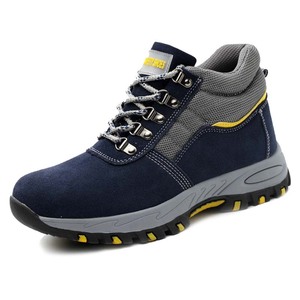 Vente chaude chaussures de sécurité de construction <span class=keywords><strong>bleues</strong></span> <span class=keywords><strong>bottes</strong></span> de travail de soudage antidérapantes à bout en acier pour le printemps, l'hiver et l'été - Product Image 2