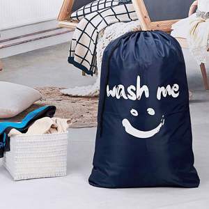 Hot Selling Travel Waterproof Large Size Nylon Polyester Washable <b>Drawstring</b> <b>Laundry</b> <b>Bag</b> for Dirty Clothes - Product Image 5