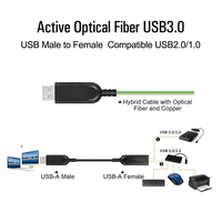 10m 20m 50m Aoc USB 3.0 mâle à femelle câble optique USB actif transfert disque dur amovible fibre optique câble d'extension USB