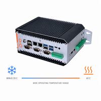 Mini PC Industrial sin Ventilador para IoT, con IA, Computación de Borde, 1360P, 1365U, 2 LAN, 4 COM, 8 GPIO, Montaje en Riel DIN, Amplio Rango de Temperatura, X86