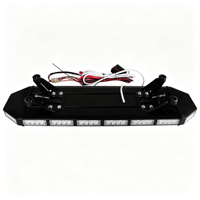 Feux de signalisation LED à 4 faces 28-76W, 25 modes stroboscopiques, boîtier en aluminium PC, multicolores, indice de protection IP65, montage magnétique, pour travaux d'ingénierie