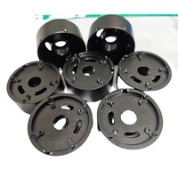 Plaque de base de valve pneumatique en aluminium 6061-T6 usinée CNC OEM, couvercle d'extrémité de moteur, bloc de montage de joint robotique