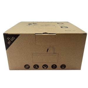 Hộp giấy kraft tùy chỉnh: Bao bì Logo, hộp bánh ngọt & xà phòng. In mực trắng (văn bản/logo) & Dịch vụ tùy biến - Product Image 1