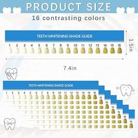 Planche d'accessoires multi-usages pour le blanchiment des dents, facile à utiliser, longue bande, lumière froide, matériel dentaire, numéro de couleur pour le blanchiment des dents.
