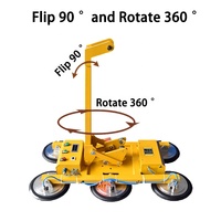 Alat Pengangkat Kaca Vakum Elektrik Tipe X Prosway220V, Putar Manual 360 Derajat, Kapasitas 1200 kg, Bahan Baja Tipe Baru