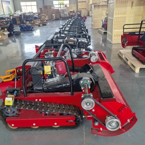 Tondeuse à gazon industrielle sans fil télécommandée, châssis en aluminium de haute qualité, alimentée au diesel, pour propriétaires et professionnels - Product Image 1