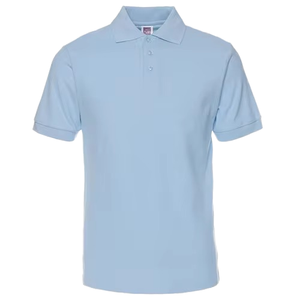 Camiseta Polo de Manga Corta Azul Claro para Hombre, Logotipo Personalizado, Marca Privada, Fabricante OEM ODM, Proveedor - Product Image 1
