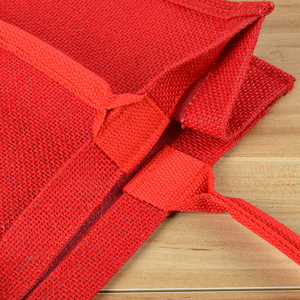 <span class=keywords><strong>Sac</strong></span> fourre-tout en jute personnalisé pour la publicité, <span class=keywords><strong>sac</strong></span> fourre-tout en lin rouge <span class=keywords><strong>enduit</strong></span> personnalisé, <span class=keywords><strong>sac</strong></span> de courses pour l'extérieur - Product Image 5