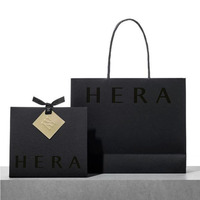 Logo personnalisé de luxe emballage de détail de vêtements sac en papier de feuille d'or avec poignée de ruban pour cadeau shopping promotion pour chaussettes