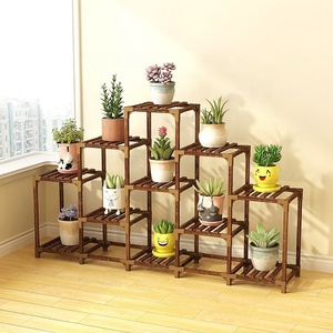 <span class=keywords><strong>Support</strong></span> à plantes à plusieurs niveaux en bois massif d'eucalyptus K&B, porte-pot <span class=keywords><strong>de</strong></span> <span class=keywords><strong>fleurs</strong></span> - Product Image 5