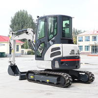 Mini-excavatrice sur chenilles Powston 1t 2t 3.5t 4t, livraison rapide, directement de l'usine