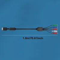 Cable AV para PS2 PS3 HD TV, Cable de Conexión AV RCA Ypbpr para PlayStation 2 3, Cable de Audio y Video para Controlador