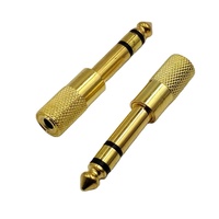 Adaptateur Stéréo Jack 6,35 mm Mâle vers 3,5 mm Femelle - Convertisseur TRS 3,5 vers 6,35 mm - Prise 6,35 mm vers Jack 3,5 mm Femelle