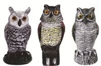 Boîte à piles solaire écologique, répulsif à oiseaux réaliste en plastique, effrayant les oiseaux par le son, vente chaude, décoration de Noël