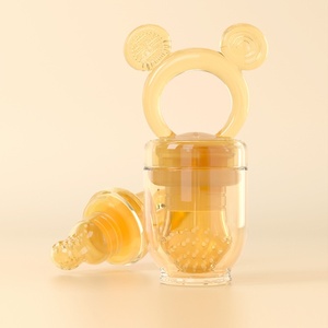 Ciuccio per Frutta Fresca per Bambini Personalizzato <span class=keywords><strong>2</strong></span> in 1, Massaggiagengive Senza BPA in Silicone Alimentare, Ciuccio Alimentatore per Frutta per Neonati - Product Image 4