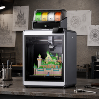 Imprimante 3D FDM K2 Plus Combo avec caméra IA, nivellement automatique, connectivité USB haute vitesse, structure en aluminium, nouvelle imprimante de bureau pour prototypage domestique