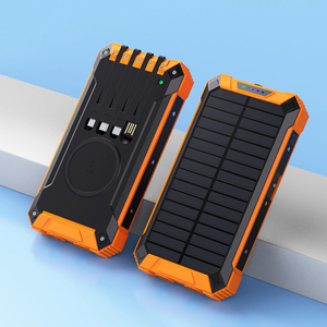 Batterie externe <span class=keywords><strong>solaire</strong></span> sans fil 20000 mAh grande capacité <span class=keywords><strong>pour</strong></span> téléphone portable, idéale <span class=keywords><strong>pour</strong></span> l'extérieur - Product Image 4