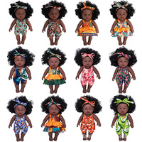 2026 Vente en gros Poupée reborn de 30 cm (12 pouces) à tête bouclée explosive, peau noire africaine, en vinyle, avec boîte cadeau