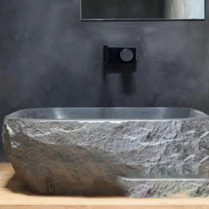 Baignoire autoportante en pierre de travertin véritable pour adultes, baignoire moderne en <span class=keywords><strong>marbre</strong></span> naturel - Product Image 5