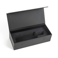 Caja de Embalaje de Lujo Negra Crown Win para Botellas de Vino, Caja de Regalo con Logotipo Personalizado para Envío de una Sola Botella de Vino, Cajas de Papel