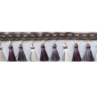 Approvisionnement d'usine bas prix de gros Textile de maison rideau gland frange coupe
