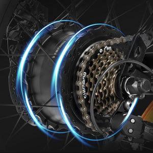 YVY Q20Mini 20 "48V 15Ah 팻 타이어 E 자전거 전기 오토바이 먼지 산악 자전거 어린이 성인용 풀 서스펜션 전기 자전거 - Product Image 6