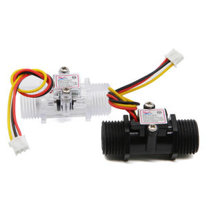 Capteur de débit d'eau à effet Hall à 4 points S201C, turbine transparente, lecteur de carte de niveau pour distributeur d'eau solaire - Product Image 1