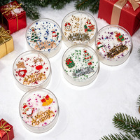 26 Jahre alte Original-Weihnachtskerze, handgegossen aus Sojawachs, im Becherdesign, handgefertigt, festliche Dekoration, jetzt erhältlich für die Weihnachtszeit