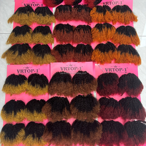 Bestseller P1b-30 #   Set di Extension per Capelli Afro Kinky in Misto Capelli Umani, Pronta Consegna, 10 Colori - Product Image 4
