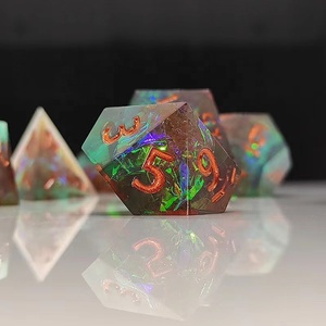 <span class=keywords><strong>Super</strong></span> september Dungeon et dragon dés rpg résine dnd dés tranchants dés - Product Image 6