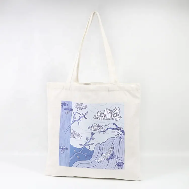 Wholesale Low Price Tote Bag Cotton Canvas Custom Printed Logo