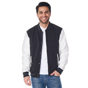 แจ็กเก็ตผ้าวูลสำหรับผู้ชายเสื้อแจ็คเก็ตนักเรียนมัธยมผ้าวูล - Product Image 1