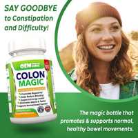 BIOCHEALTH 14 jours de nettoyage du côlon pour adultes Psyllium Husk Senna Leaf Gut Cleanse Capsules Probiotiques Suppléments pour hommes femmes