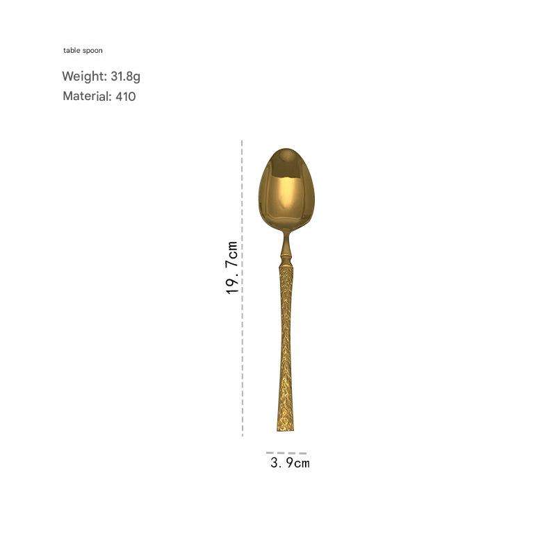 Gold SS410 dinner spoon