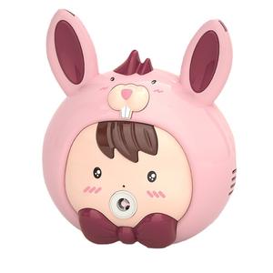 เครื่องทำฟองสบู่รูปกระต่ายน่ารักไฟฟ้าอัตโนมัติพร้อมไฟดนตรีสำหรับเด็ก 3+ ปีของเล่นพลาสติก DXS6287B DXS6287P - Product Image 2