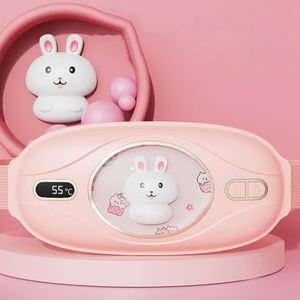 Almohadillas portátiles de 3600 mAh para aliviar el dolor de espalda y cintura, cinturón de masaje con calor inalámbrico para cólicos menstruales. - Product Image 1