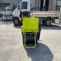 Compacteur vibrant à tambour unique portatif de 300 kg pour sol et asphalte