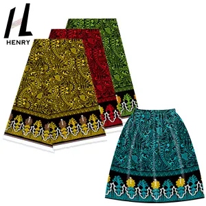 Henry Hawaiian Fabric Micronesia Style Muslim Abaya New Design Flower Print Polyester Clothing Dress Skirt Fabrics For Garment